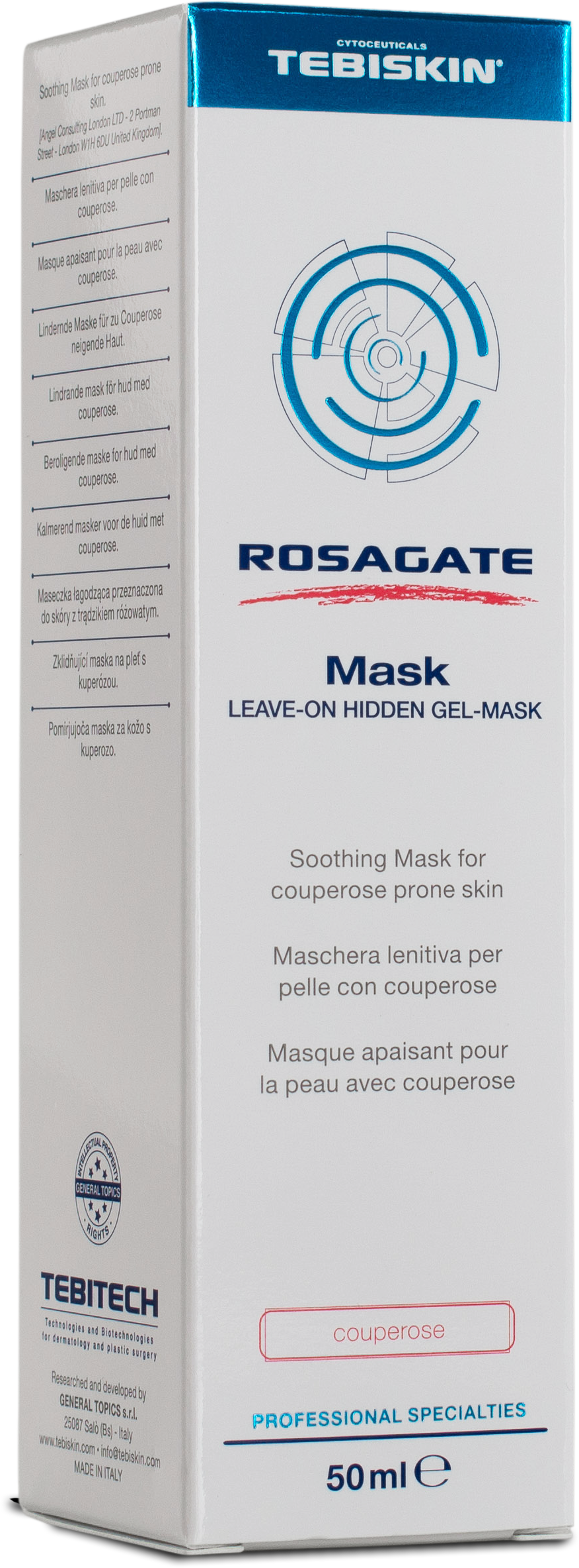 ROSAGATE® Mask LEAVE-ON HIDDEN GEL-MASK kaukė