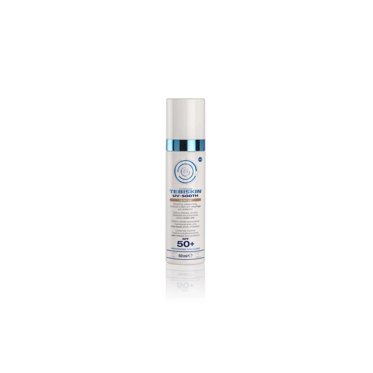 TEBISKIN UV-SOOTH TEINTEE SPF 50+ tonuojantis kremas