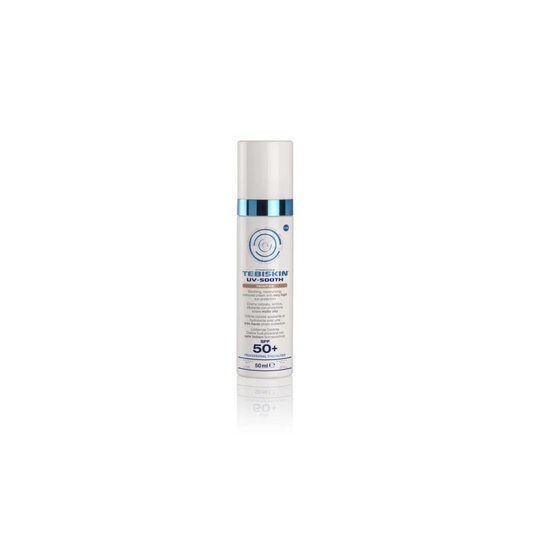 TEBISKIN UV-SOOTH TEINTEE SPF 50+  tonuojantis kremas
