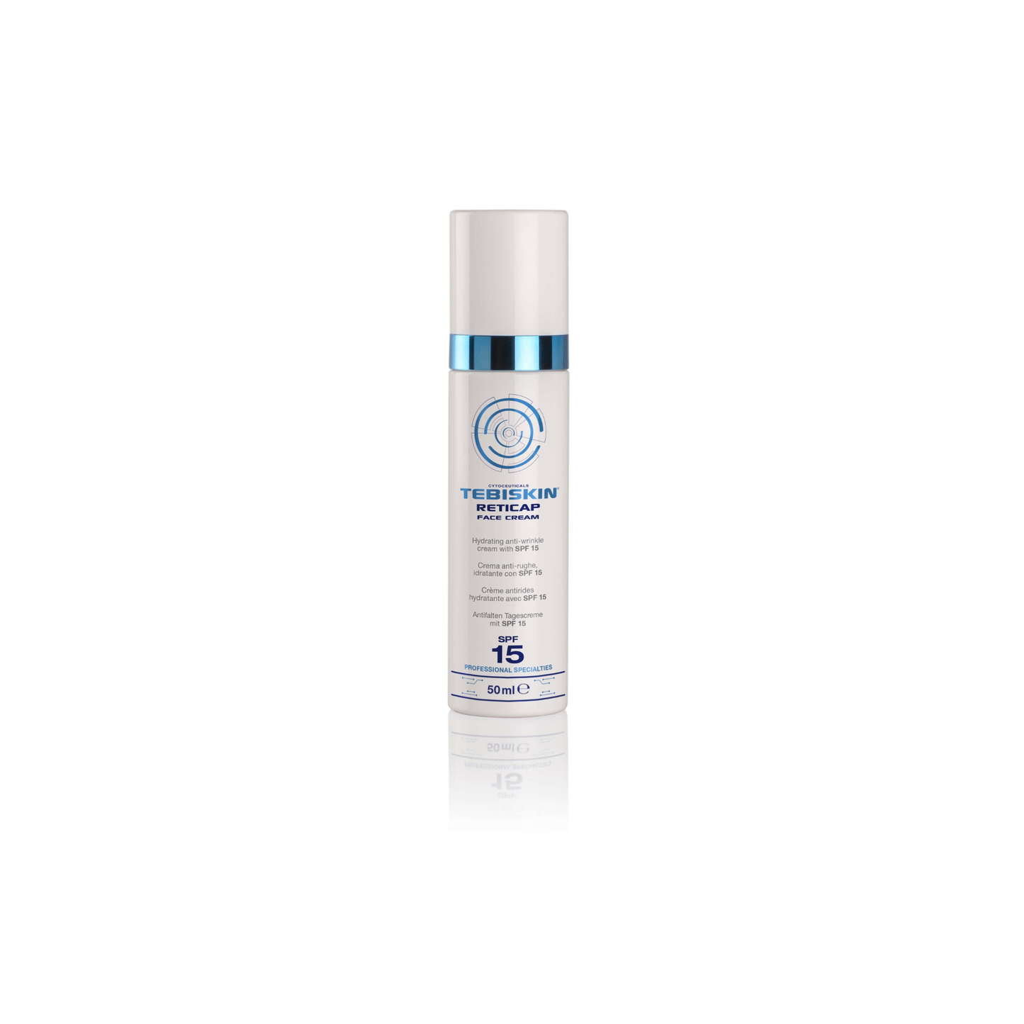 TEBISKIN® RETICAP SPF 15 senėjimo požymius  mažinantis kremas nuo raukšlių