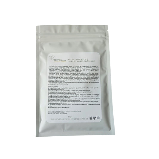 Alginate mask for skin with signs of acne